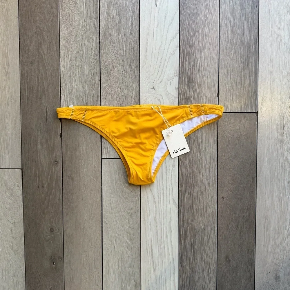 Rhythm Women's Striped Bikini Bottoms